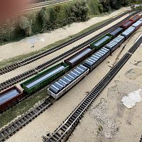 Billets and coils on the Steel Mill outbound tracks