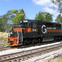 Atlas SD35 on the diorama - HO scale