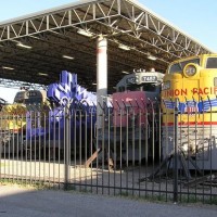 Engines & an 2002 Salt Lake City Olymic Promotional Rail Car at the Ogden, UT Railroad Museum