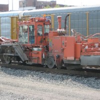 Rail work on the curve
