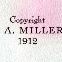 Copyright for the Picture Album, F.A. Miller, 1912