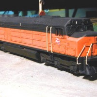 N scale FP 45.  Lima shell on Kato E8 chassis.