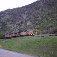 Coal train near Bowie, Colorado
