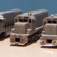 5 of my 16 Atlas loco, these are my detailed locos so far, but they are still works in progress