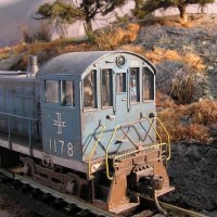 P2K S3 pushing a Vermont Rail boxcar through the new cutting.