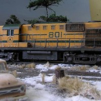 Atlas RS11 and Model Power truck.
