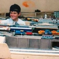 [1985] ANDREW with Hillsville train layout under construction