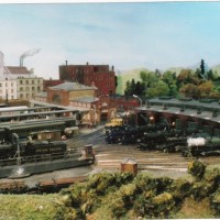 The turntable & roundhouse at Rite City.