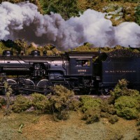 B&O 2-8-0 #2784 climbing toward Alexander, WV towing empty hoppers