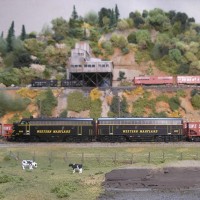 WM F7s #236 & #407 in the foreground with Century #3 mine in the background.