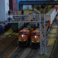 Big BNSF power at Anson Gantry