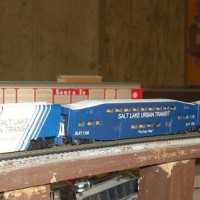 Salt Lake Unban Transit Train Set, custom painted for a UTA Model Contest at the NMRA show in SLC UT, my train set is the closest to what they really painted the FrontRunner as.