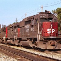 SP GP60 9603 and brothers take a rest in Kansas City MO.