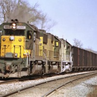 CNW SD40 2 6880 at Bangor WI