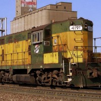 CNW 4191 in Clinton Iowa.