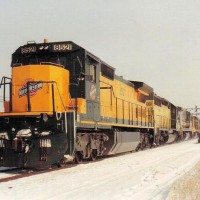 CNW 8521 at Clinton Iowa.