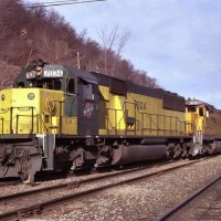 CNW SD50 7034 at River Jct. yard.