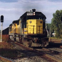 CNW 8016 at Grand Crossing in La Crosse WI