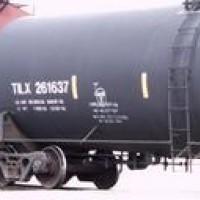 Shot in Denver. THis tank car has a pic of a Mandalorian helmet and something in Star Wars language I dont understand.Who said geks cant tag?