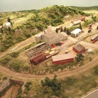 Sand Springs Railway - Overview of 3 scenes - Rural (farm), Lake Station and Muskogee, although there is little separation from this view, at operators level they are distinctly separated.