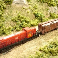 Sand Springs Railway - I painted this RS-2 from a photo of a Katy RS3M I found on the internet.