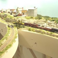 Sand Springs Railway - Inside view of continuous run loop at West Tulsa Interchange.