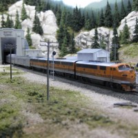 Kato F3A + 2B's exit the east portal leading the CZ
