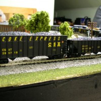 Another shot of my custom made CSX "Coke Express" hopper.