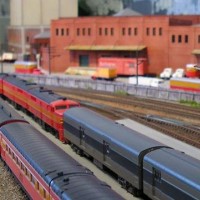 Train 99 meets "The Lark" at SP's Third and Townsend Station, San Francisco