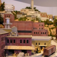 The California State Belt Rwy. under Telegraph Hill and Coit Tower, San Francisco