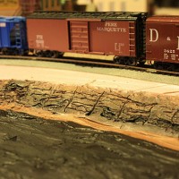 Another look at the lakebed with the train alongside it.