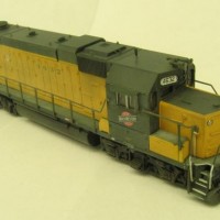 CNW GP38-2 #4632. A bit of weathering and some details added, including the broom :)