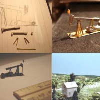 N Scale scratch built "pump jack" for the Sand Springs RY