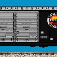 S.P. Black Widow BoxCar 50' with Double Steel Door (for Gold Coast Station)