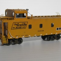 Finally got one of my Trainworx caboose kits to the point where it's pretty much ready to hit the rails. This is the first of 4 x that I've been working on for the past 6-7 weeks.
Not an easy kit to build but worth the effort in the long run + I learnt 1-2 tips along the way that am happy to share of anyone else is contemplating building one. You'll notice the difference in coupler sizes (MT Z#905 @ cupola end / #@ long end. Still needs some more weathering & touch up but 99% done. I didn't install the generators to the trucks cos I lowered the ride height.