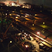 Station area by night