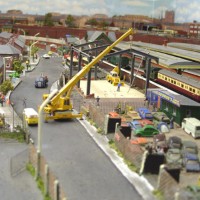 Old photo of the end of station road.