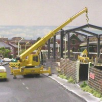 Old photo of the end of station road.