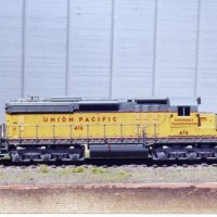 An Atlas N scale Union Pacific SD24. A favorite model of mine.