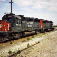 SP GP40X #7230 at Fremont, Ca.