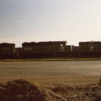 Several BN Geeps rest in northern Montana.