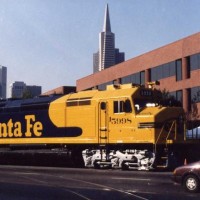 Santa Fe FP45 #5998 in SF for Trainfest.