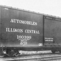 ic160399asw Wooden Illinois Central Auto box car