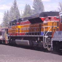 The Southern Pacific Heritage unit does some switching