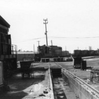 An SP GP9 rides the turntable at the old San Jose roundhouse.