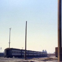 SP harriman coaches sit in storage.