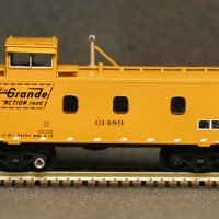 D&RGW caboose made with the Trainworx kit.