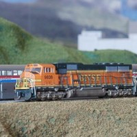 N Scale Layout - Evgeniy Pustuev (N-AMERICA). Макет Евгения Пустуева.SD70MAC.26