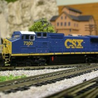 I haven't done much on my layout over the summer but as summer is winding down I'm slowly getting back to it, my newest loco is this YN3 Atlas dash 8-40CW #7300 DCC (it was a gift) as far as locos go I'm almost done buying them the only ones I still want are a couple of YN2 CSX SD40 and then my CSX collection is complete. This Atlas dash 8 loco is a great running loco, the detail on it is excellent everything on this loco is sharp and crisp just like any other Atlas it runs great with my YN2 CSX dash 8 locos (same speed). Next I will have to get back to finishing my scenery on my layout.