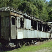 The Goergia Northern Passenger Coach was on display in The ES&NA RR Yard, been dismantle in 2008. This car is now gone.

 Georgia Northern Coach (early 1900's) This car is 75' (feet) long and weight about 75,000 pounds, equipped with six wheel trucks and built by the Pullman Co. It's first home was the Georgia Northern RR located at Moultrie, GA. Originally equipped with very ornate brass gas chandeliers, they were removed from car and used in the home of the railroad president.